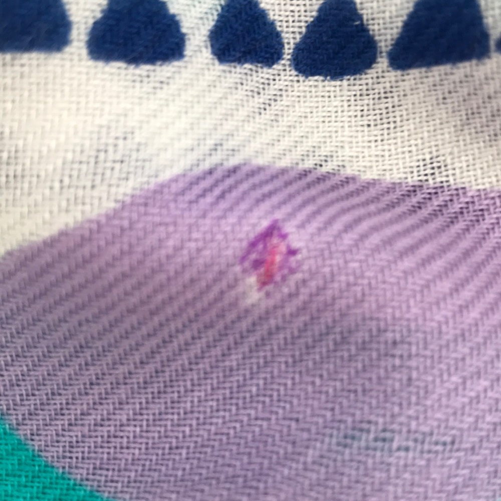 Lilly Pulitzer Blue and Green Scarf - Picture 6 of 6